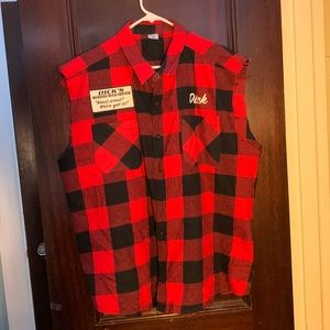 Funny Spirit Halloween Sleeveless Flannel